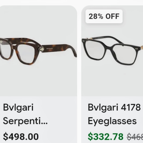 Men's Bvlgari Optical Glasses;Unisex, New;Comes w/Cleaning Cloth & Original Box - Picture 8 of 8